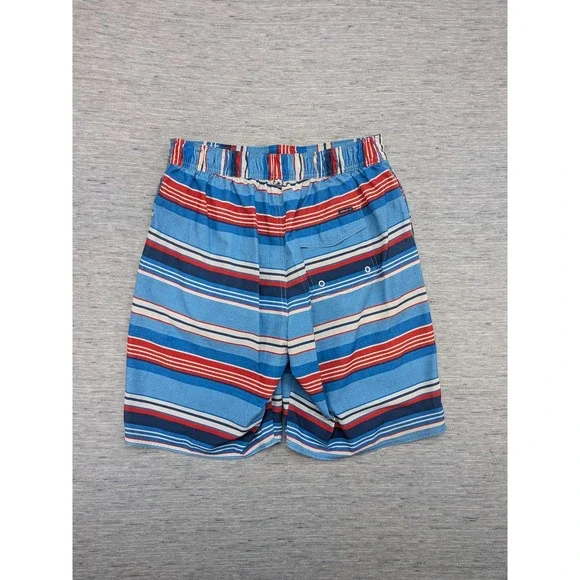 johnnie-O Swim‎ Shorts Mens Medium Board Trunks Beachwear Striped Patriotic - Picture 8 of 9